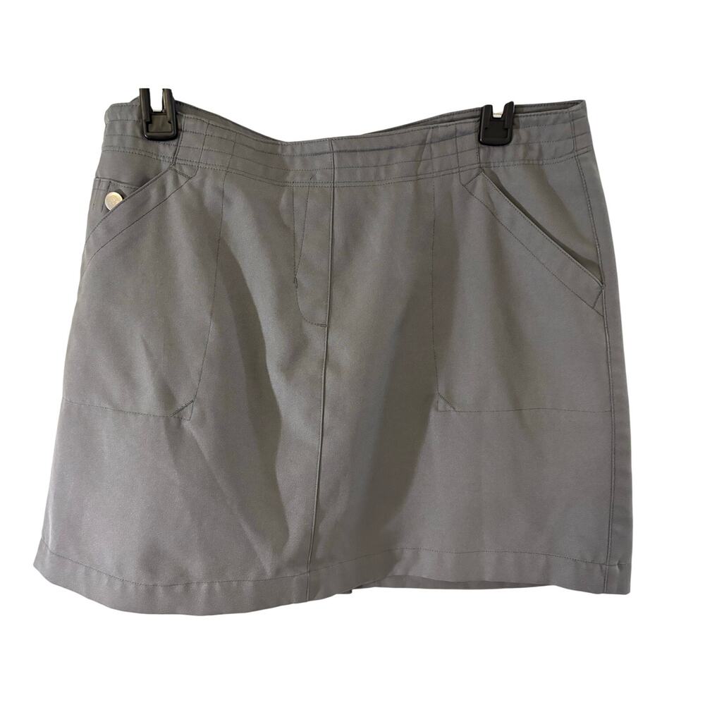 PGA Tour Women’s Golf Skort Size 10 Gray Performance Athletic Skirt Athleisure